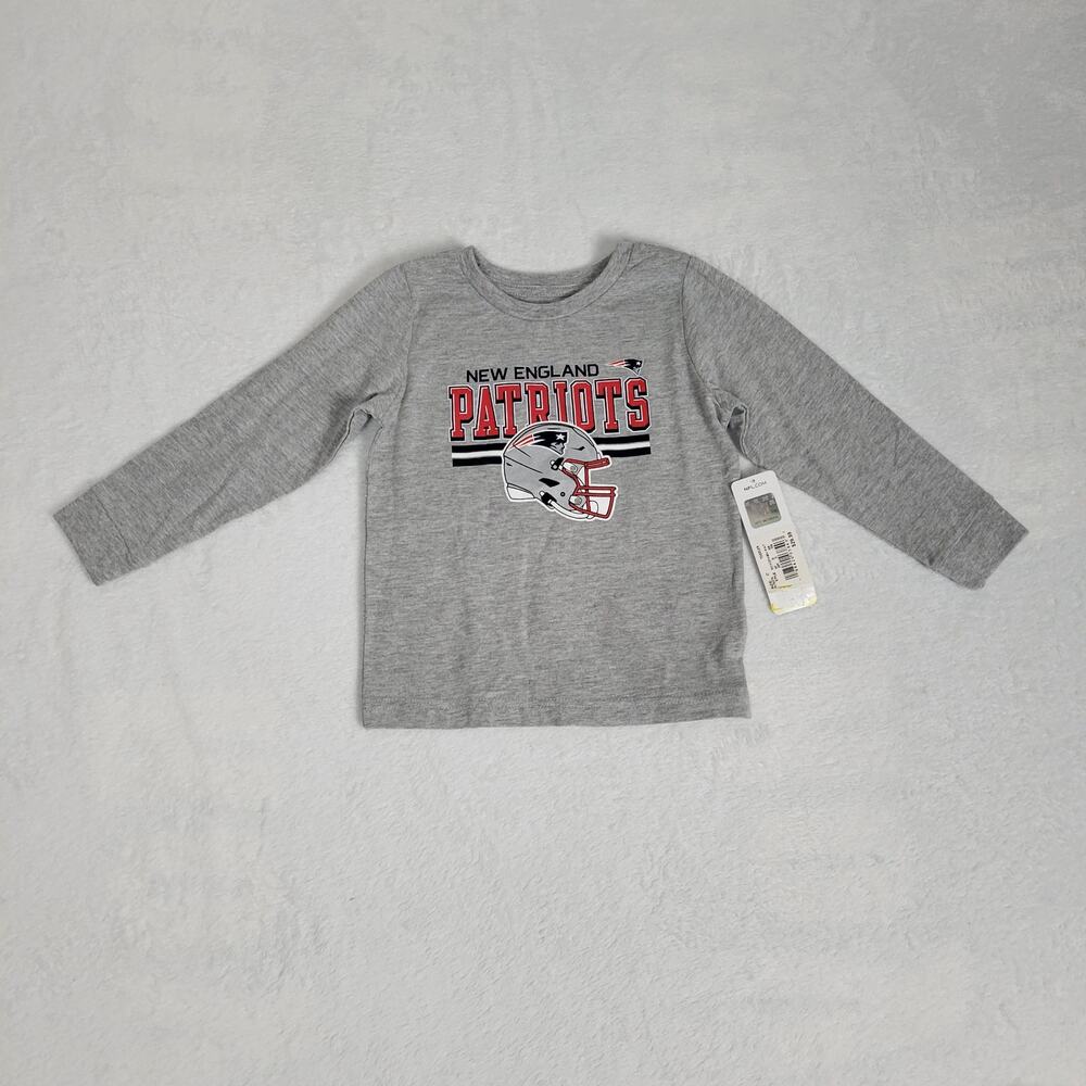 Nfl Team Apparel Ls Shirt boys 4T Gray Cotton
